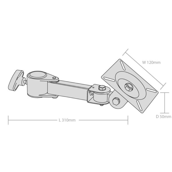 Adjustable Shelf Bracket for Sentry Access Control System