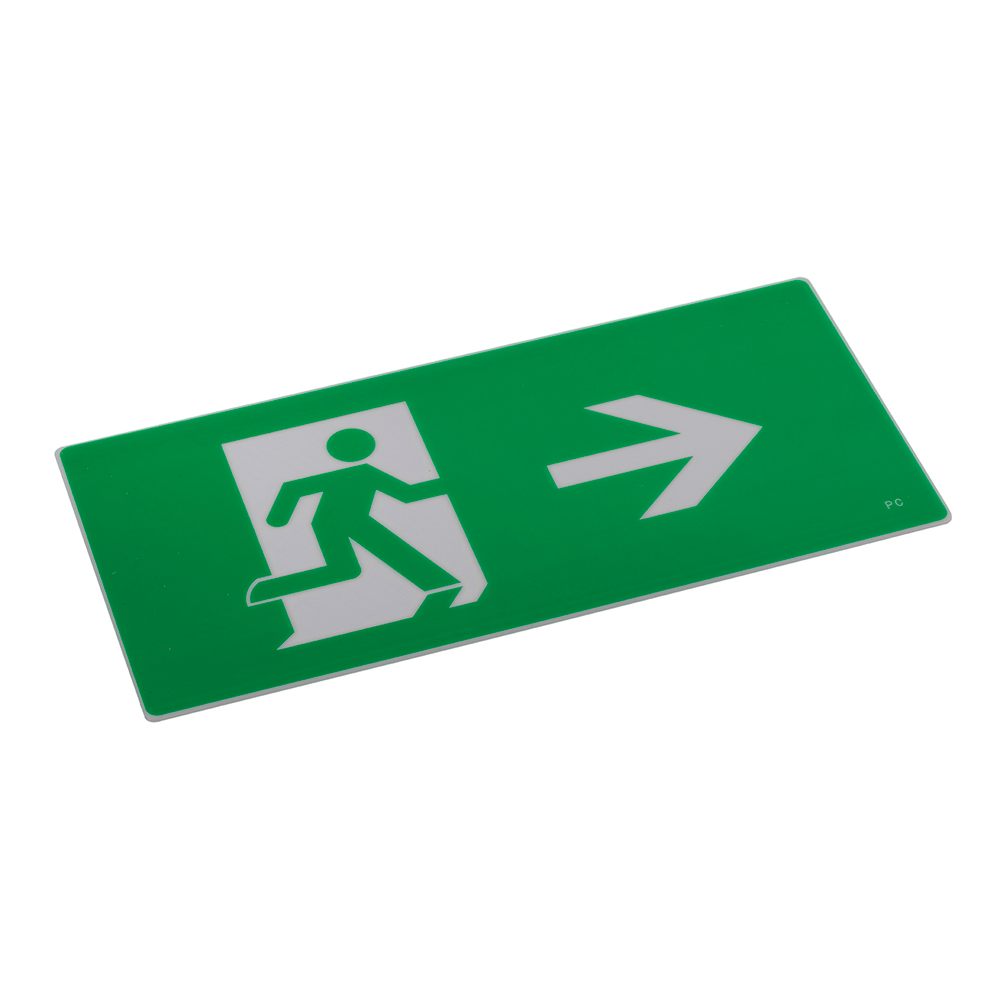 *EBM LED Emergency Exit Box Legend Right