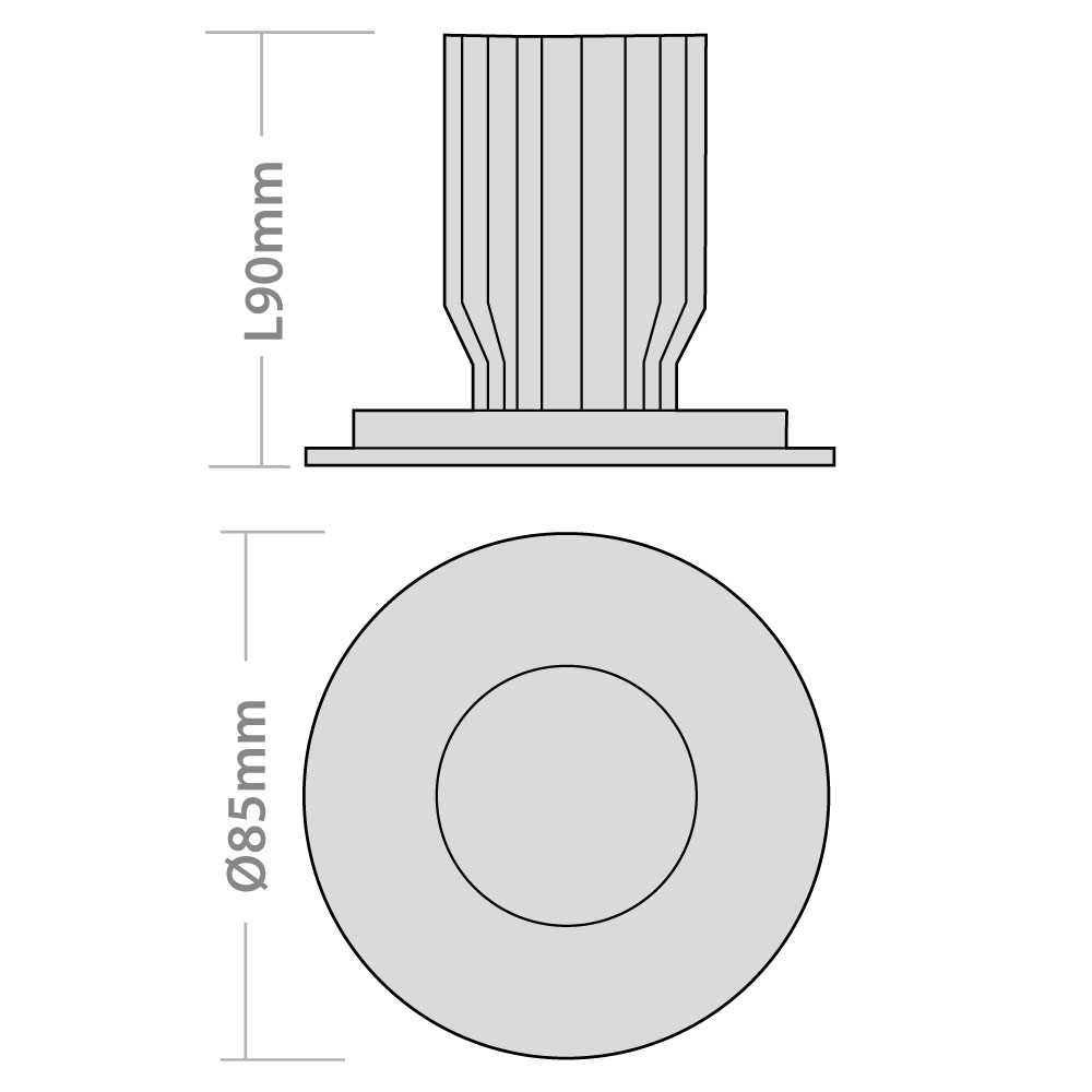 Red Arrow Fire Rated LED Downlights Dimmable Dimensions