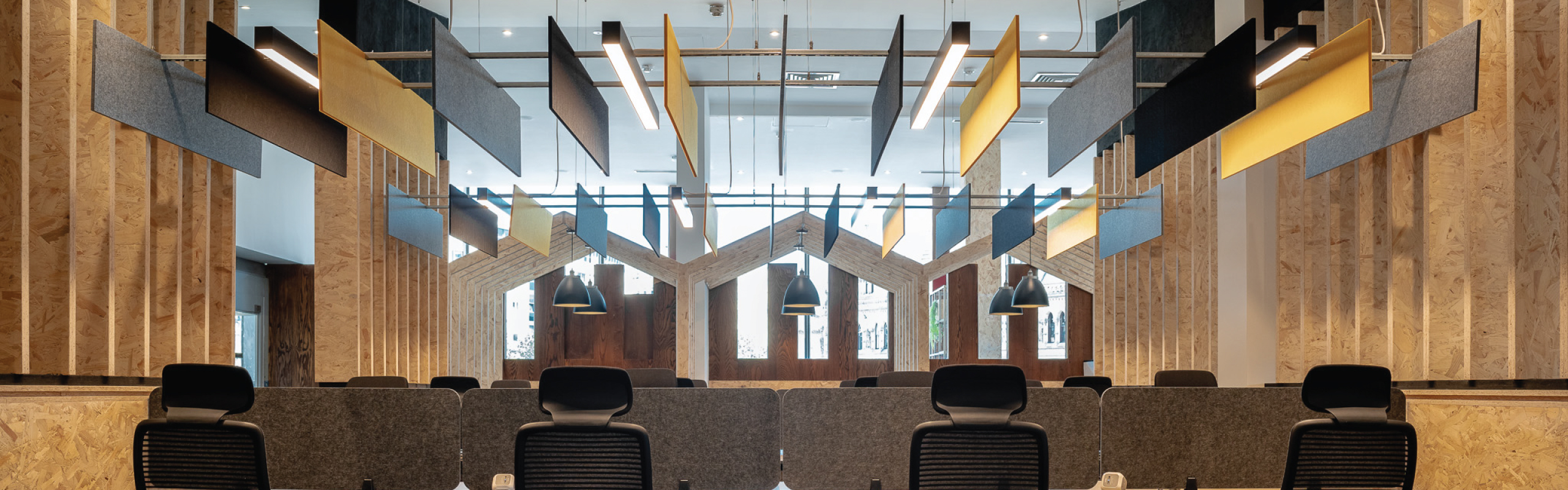 Bradford City of Culture lighting upgrade using Red Arrow Laser Linear suspended LED lighting