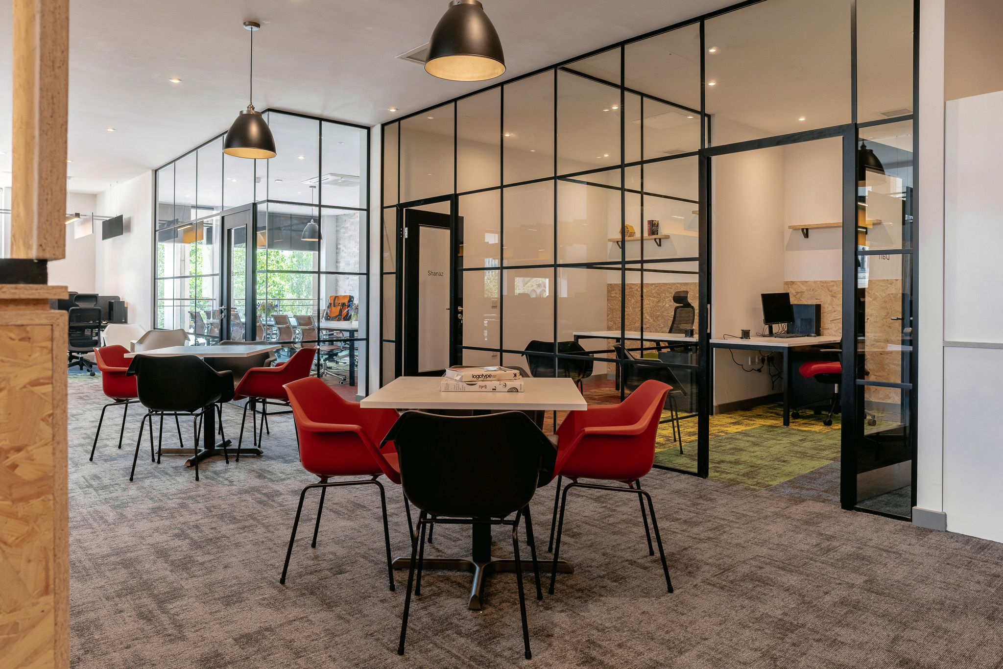 Bradford City of Culture case study individual offices with Red Arrow Stellar LED Downlights lighting upgrade