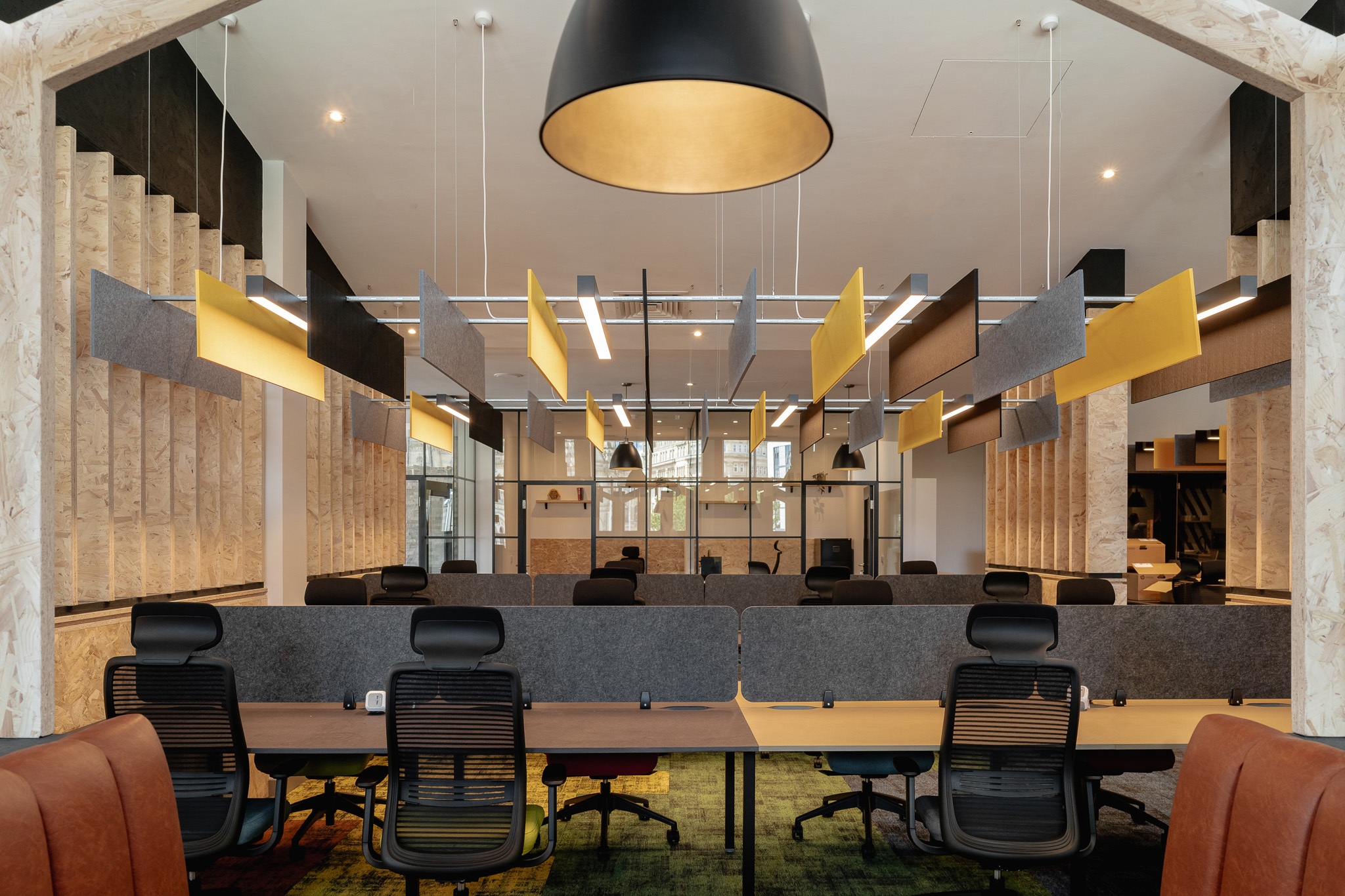 Bradford City of Culture Lower Flood Office Area with lighting upgrade using Red Arrow Laser Linear LED lighting