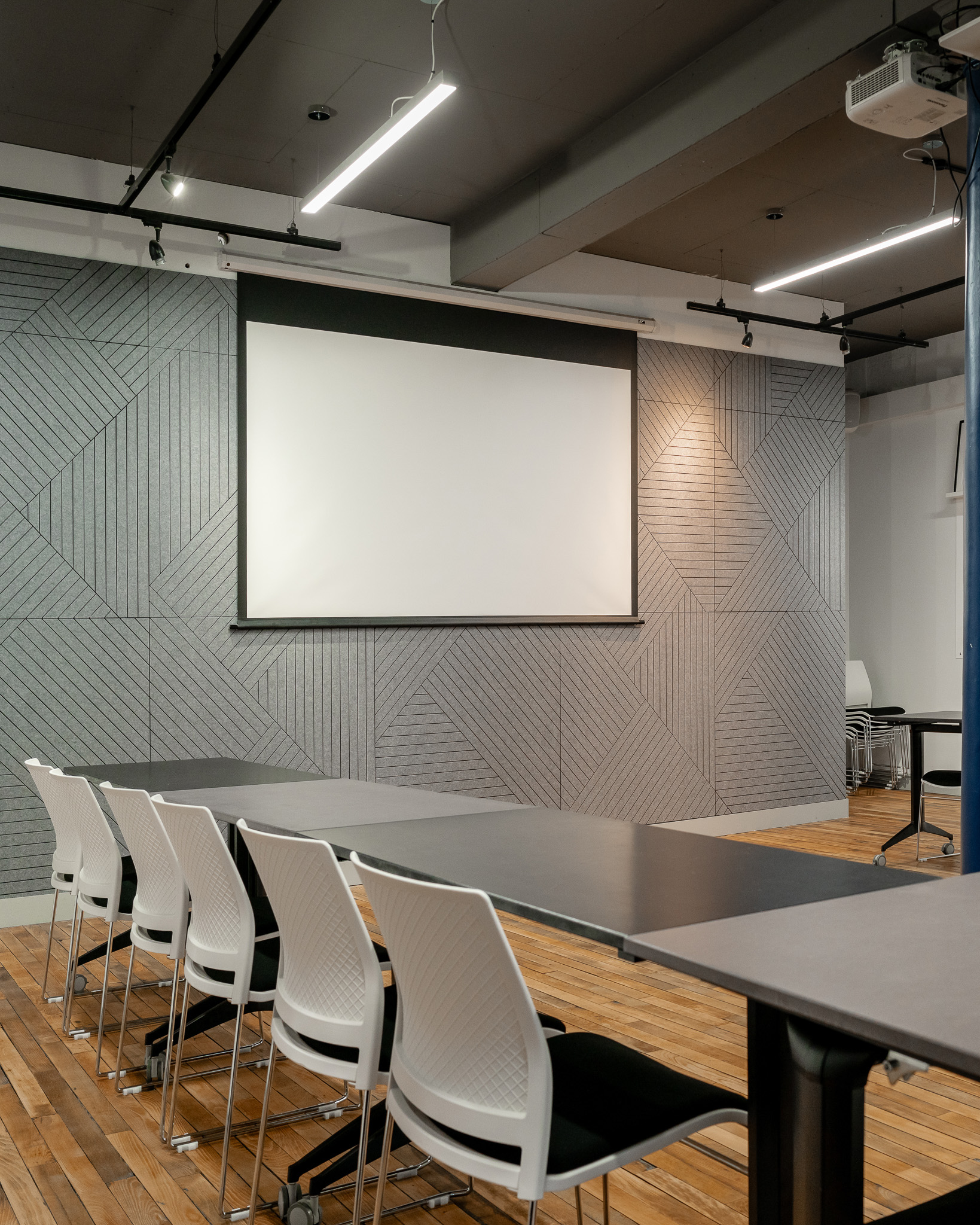 Hippo Digital case study conference room lighting upgrade using suspended LED lighting